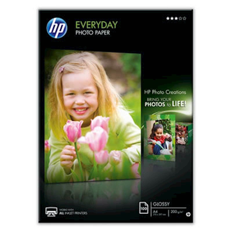 Papir HP Everyday Glossy Photo Paper A4, 200 g/m2, 100 listov