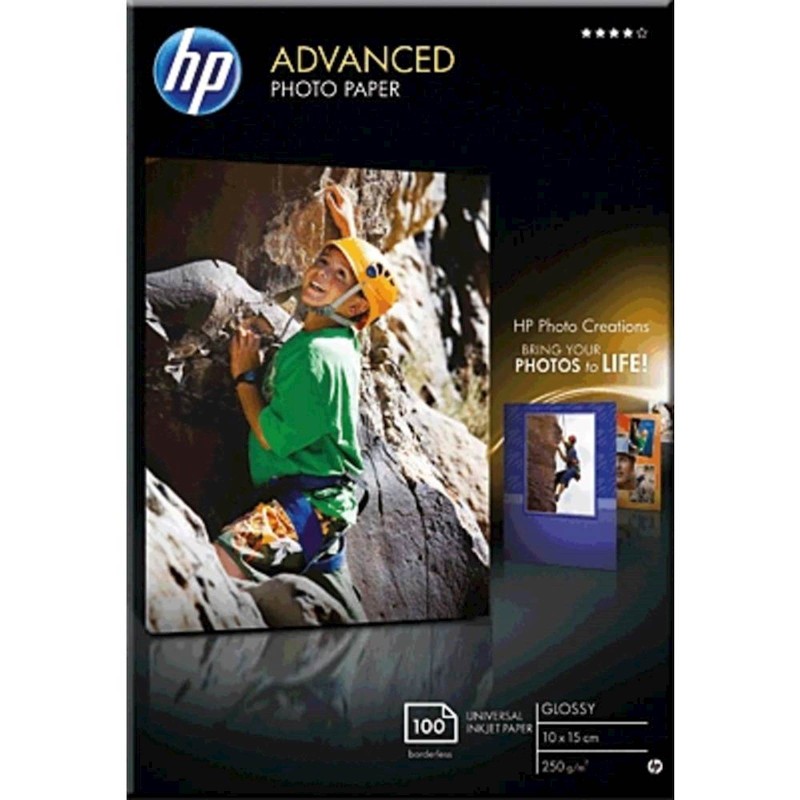 Papir HP Advanced Glossy 10x15, 100L, 250g