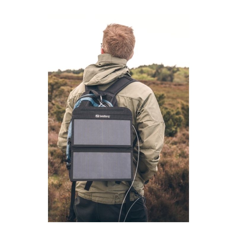 Prenosna baterija Sandberg solarni polnilnik 13W 2xUSB, 420-40