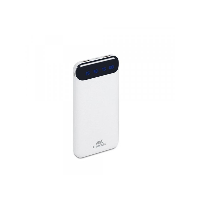 Prenosna baterija Powerbank RIVACASE VA2240 Quick Charge z LCD-jem bel