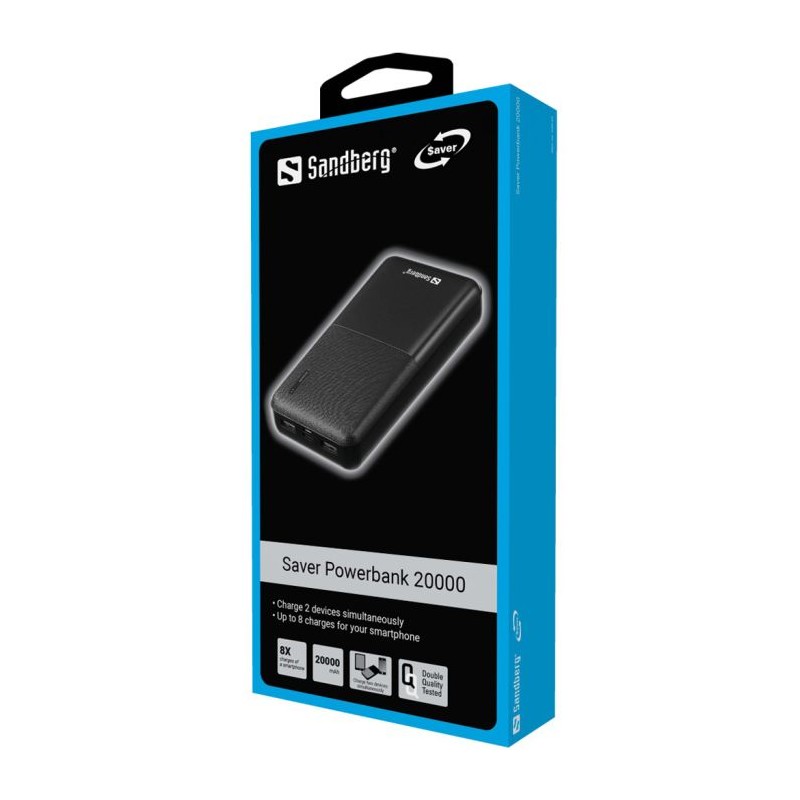 Prenosna baterija Powerbank Sandberg Saver Powerbank 20000 mAh prenosna baterija