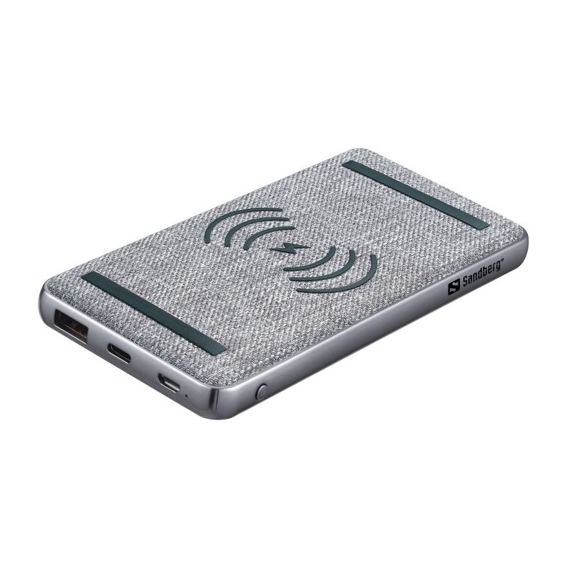 Prenosna baterija Sandberg Powerbank 10000 mAh PD 20W + QI Wireless
