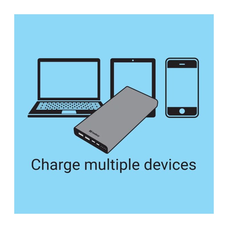 Prenosna baterija Sandberg Powerbank USB-C PowerDelivery 100W 38.400mAh