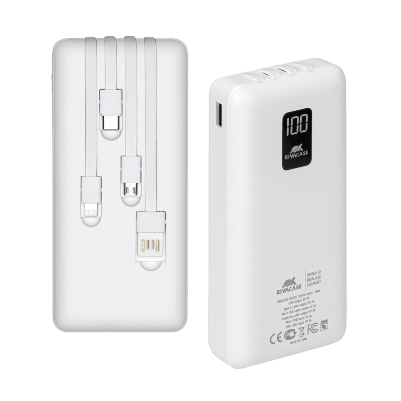 Prenosna baterija Powerbank RIVACASE VA2220 zunanja baterija powerbank 20.000 mA
