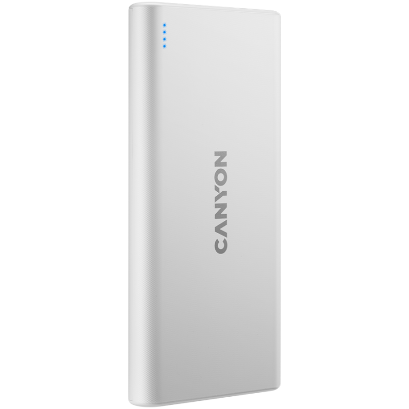 Prenosna baterija Powerbank CANYON PB-108, 10000mAh, bel