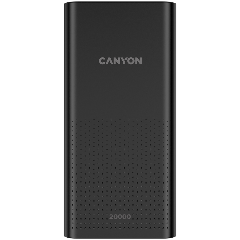Prenosna baterija Powerbank CANYON PB-2002, 20000mAh, črn