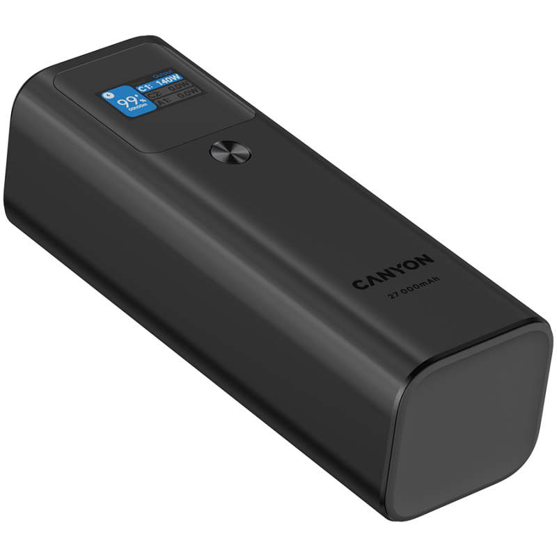 Prenosna baterija Powerbank CANYON PB-2010, 27000mAh, temno siv