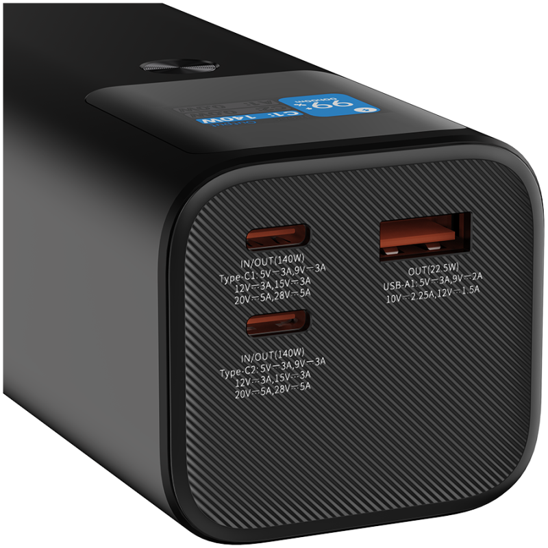 Prenosna baterija Powerbank CANYON PB-2010, 27000mAh, temno siv