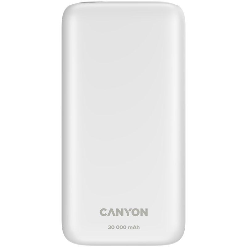 Prenosna baterija Powerbank CANYON PB - 301, 30000mAh, bel