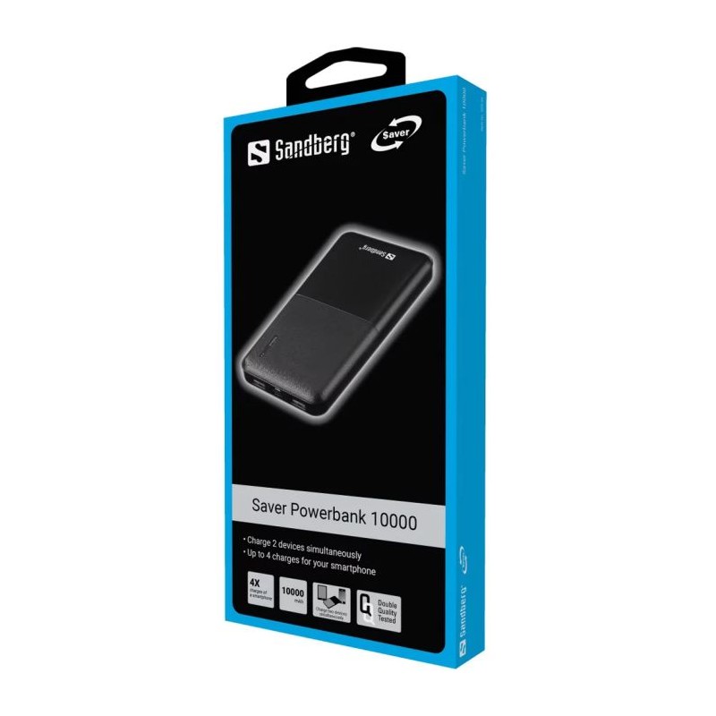 Prenosna baterija Sandberg Baterija Powerbank Saver 10000