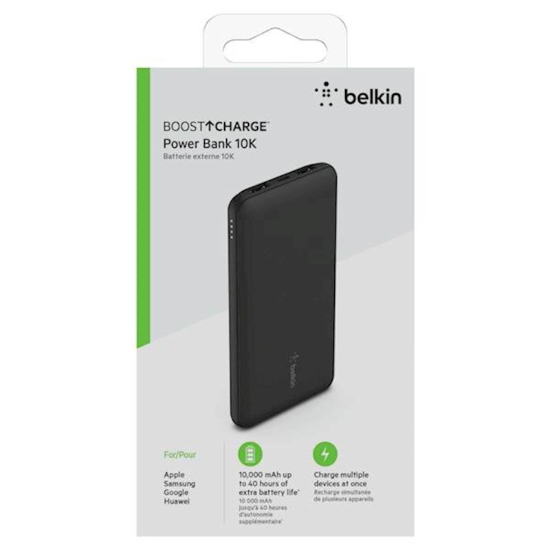 Prenosna baterija Powerbank Belkin 10K, 15W, črna