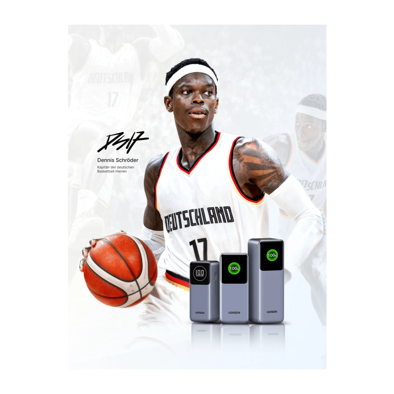 Prenosna baterija Powerbank Ugreen 35525B, 25.000mAh, 200W z digitalnim zaslonom