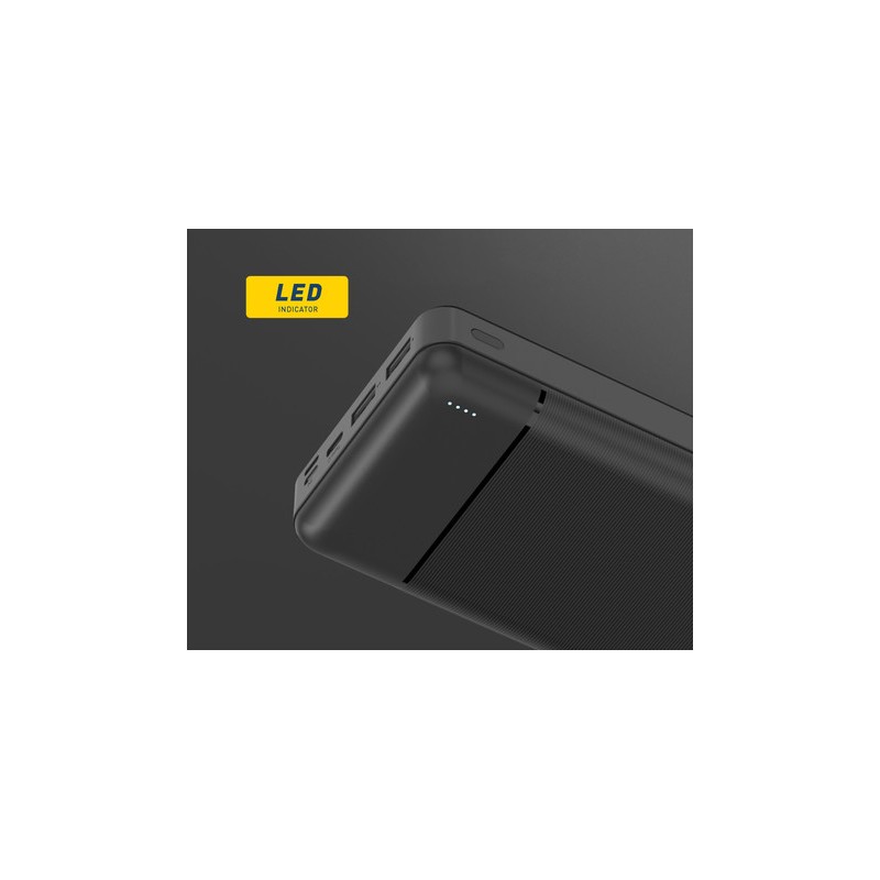 Prenosna baterija Powerbank Platinet 30.000mAh, Type-C, črna