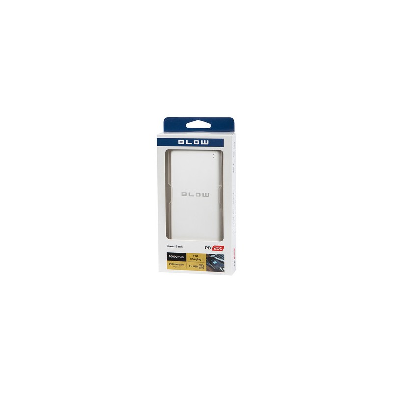 Prenosna baterija Powerbank Blow PB20C, 20.000mAh, USB-C, bel