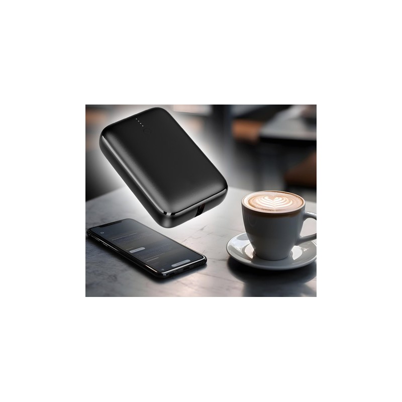 Prenosna baterija Powerbank Platinet PMPB10DL104B, 10.000mAh, USB-C, črn