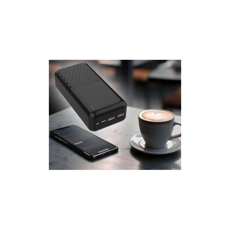 Prenosna baterija Powerbank Platinet PMPB30OP19B, 30.000mAh, USB-C, črn
