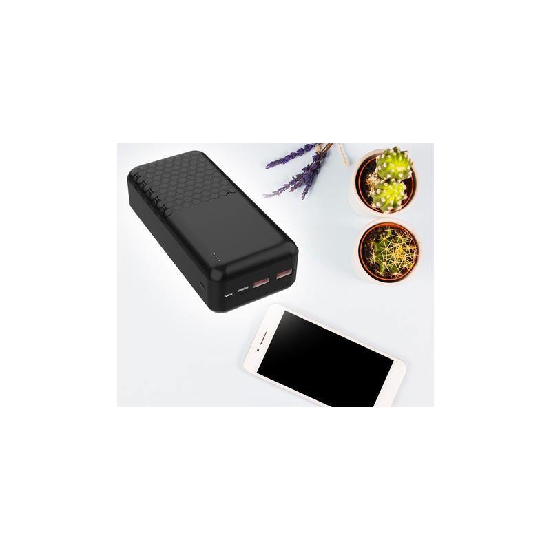 Prenosna baterija Powerbank Platinet PMPB30OP19B, 30.000mAh, USB-C, črn