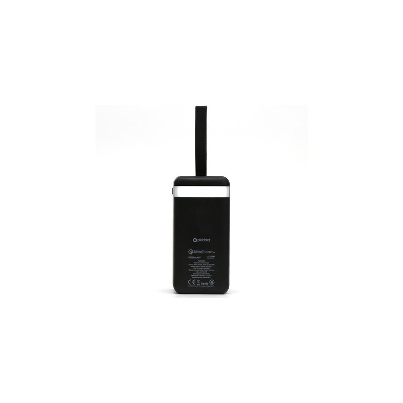 Prenosna baterija Powerbank Platinet PMPB5020B, 50.000mAh, USB-C, črn