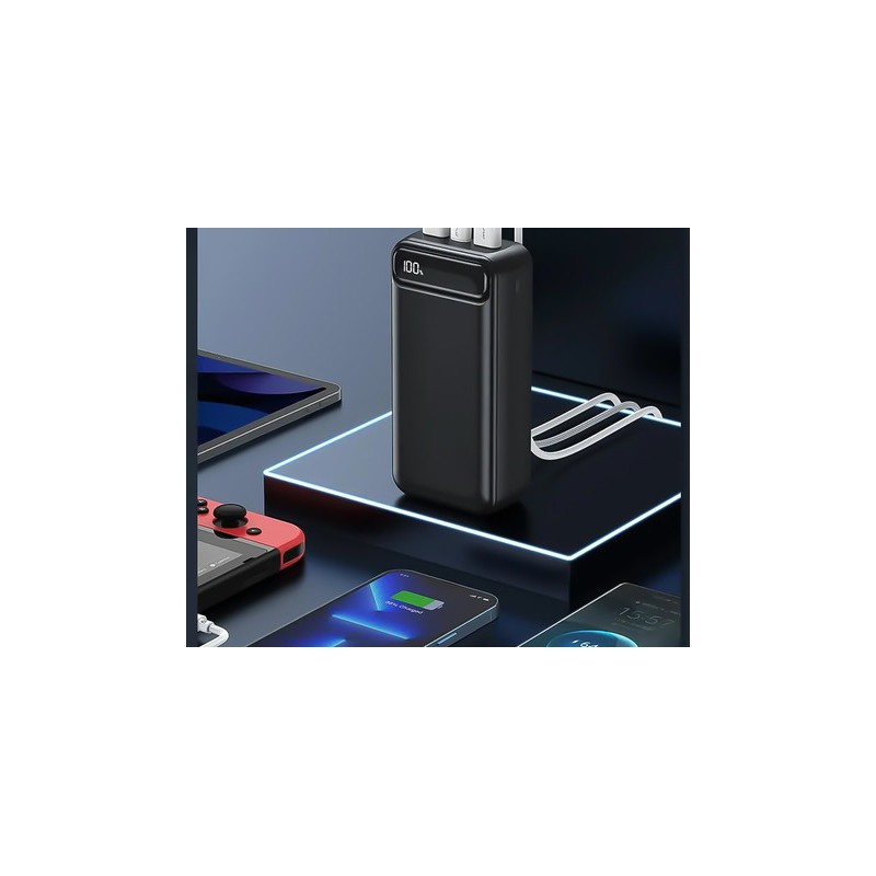 Prenosna baterija Powerbank Platinet PMPB5020B, 50.000mAh, USB-C, črn