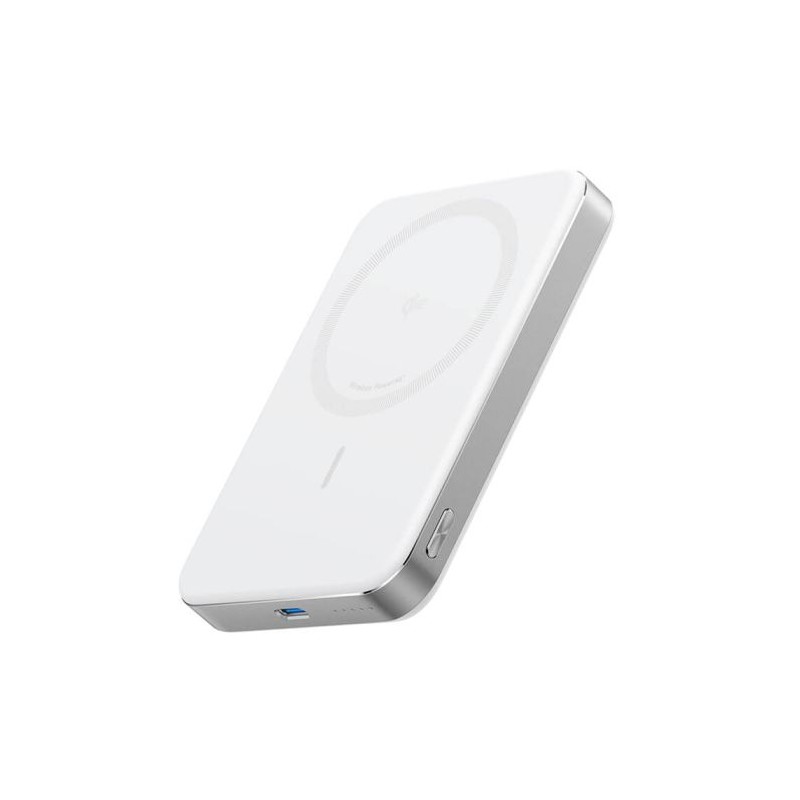 Prenosna baterija Powerbank Anker MagGo 10K Slim, bel