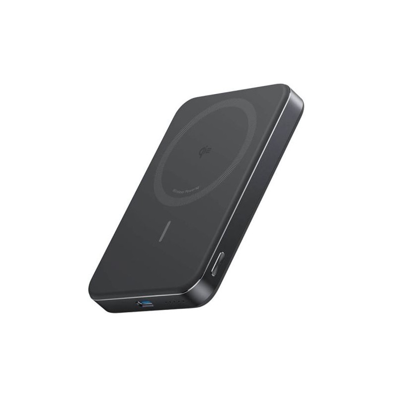 Prenosna baterija Powerbank Anker MagGo 10K Slim, črn