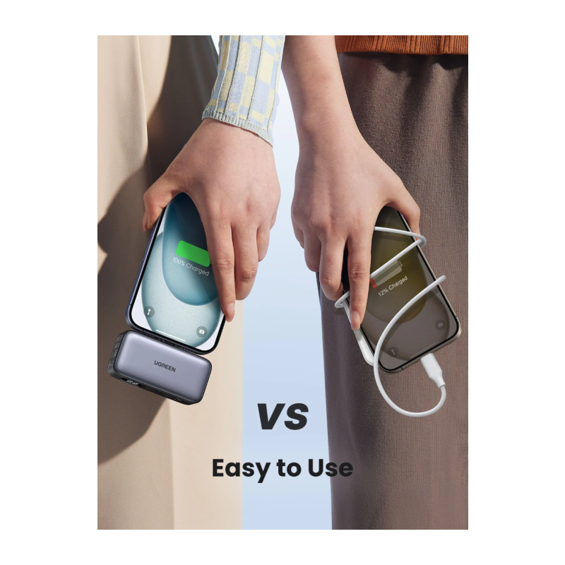 Prenosna baterija Powerbank Ugreen 5000mAh, 22,5W, USB-C, LED zaslon