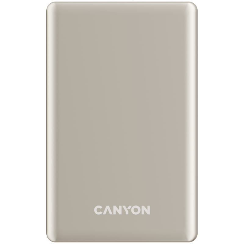 Prenosna baterija CANYON OnCharge 505 slim Magsafe, 5000mAh, PD20W, bež
