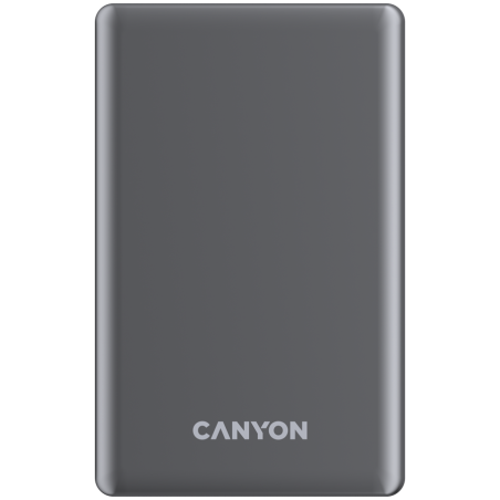 Prenosna baterija CANYON OnCharge 510 slim Magsafe 10000 mAh PD20W, siva