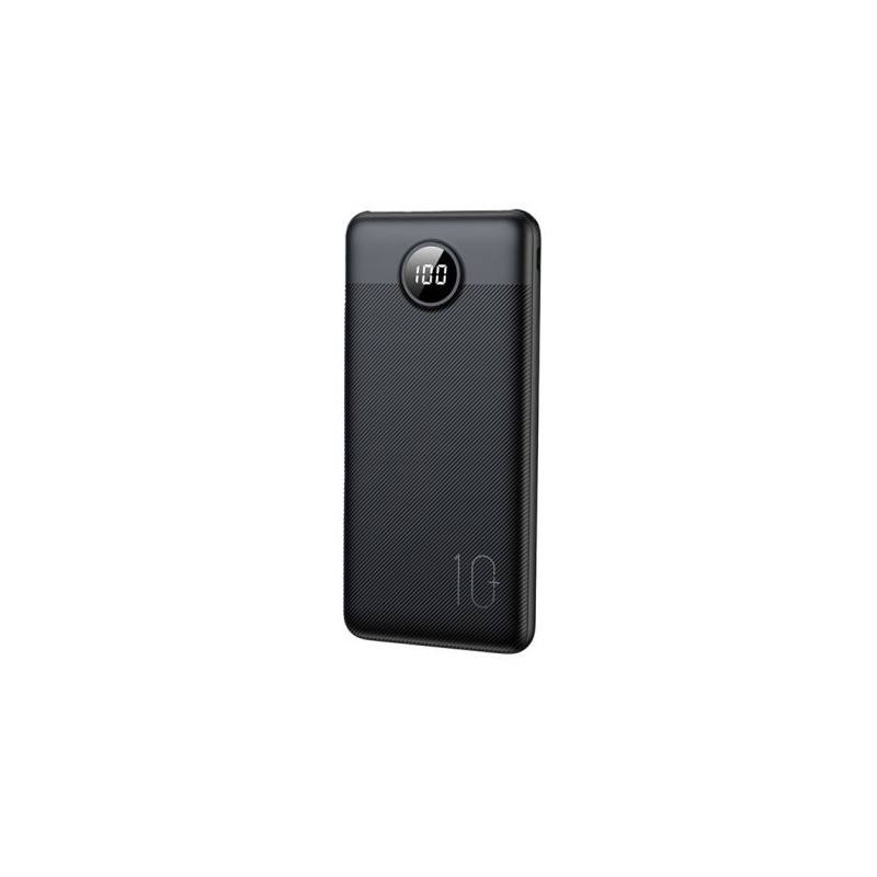 Prenosna baterija Powerbank VEGER L10S, 10.000mAh, LCD, črna
