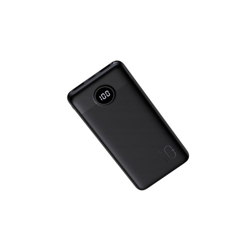 Prenosna baterija Powerbank VEGER L10S, 10.000mAh, LCD, črna