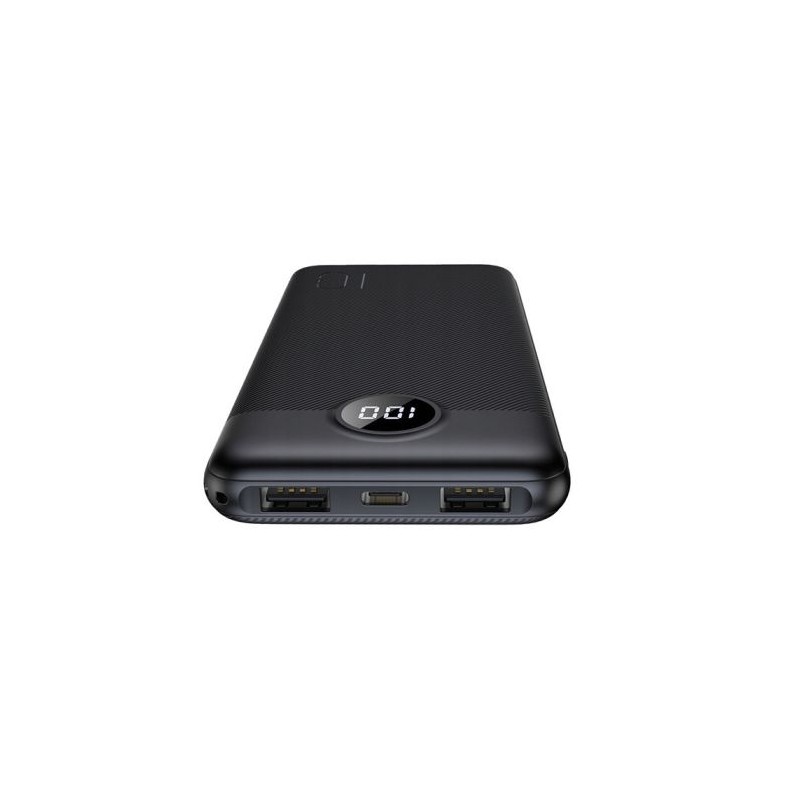Prenosna baterija Powerbank VEGER L10S, 10.000mAh, LCD, črna