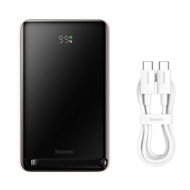 Prenosna baterija Powerbank Baseus, 10.000mAh, 20W, magsafe, roza