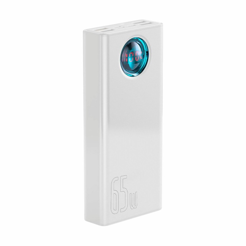 Prenosna baterija Powerbank Baseus, 30.000mAh, 65W, bela