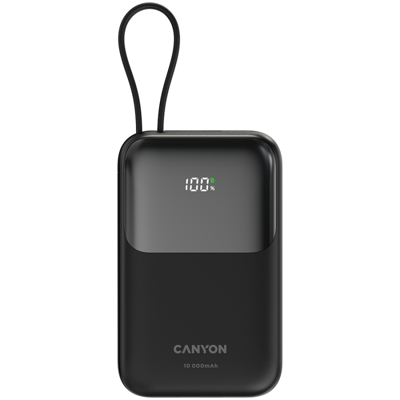 Prenosna baterija Powerbank CANYON OnPower 101, 10000 mAh, črna
