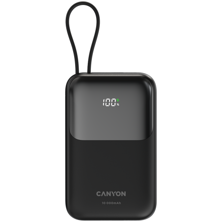 Prenosna baterija Powerbank CANYON OnPower 101, 10000 mAh, črna