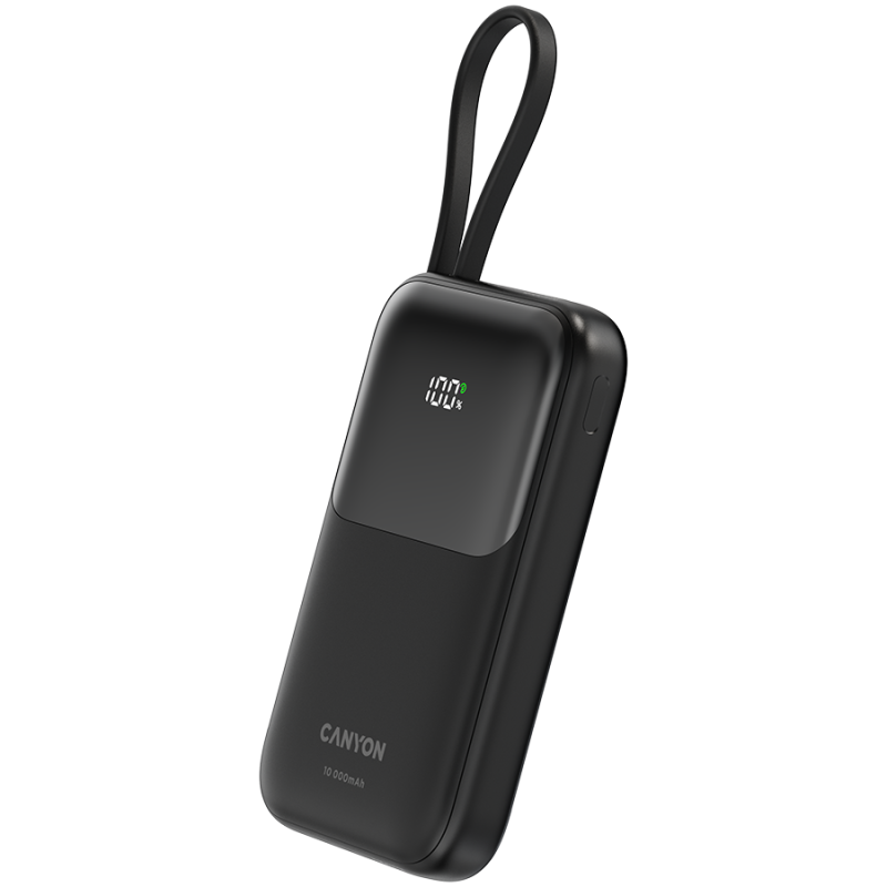 Prenosna baterija Powerbank CANYON OnPower 101, 10000 mAh, črna