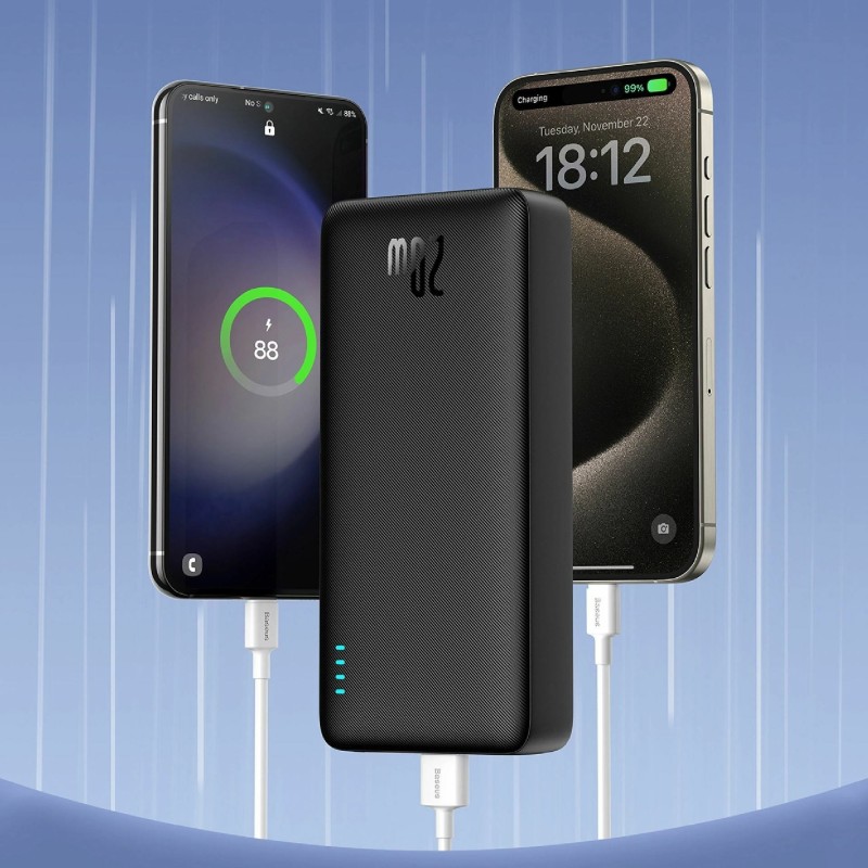 Prenosna baterija Powerbank Baseus 20.000mAh, 20W, črna, P10022804113-00