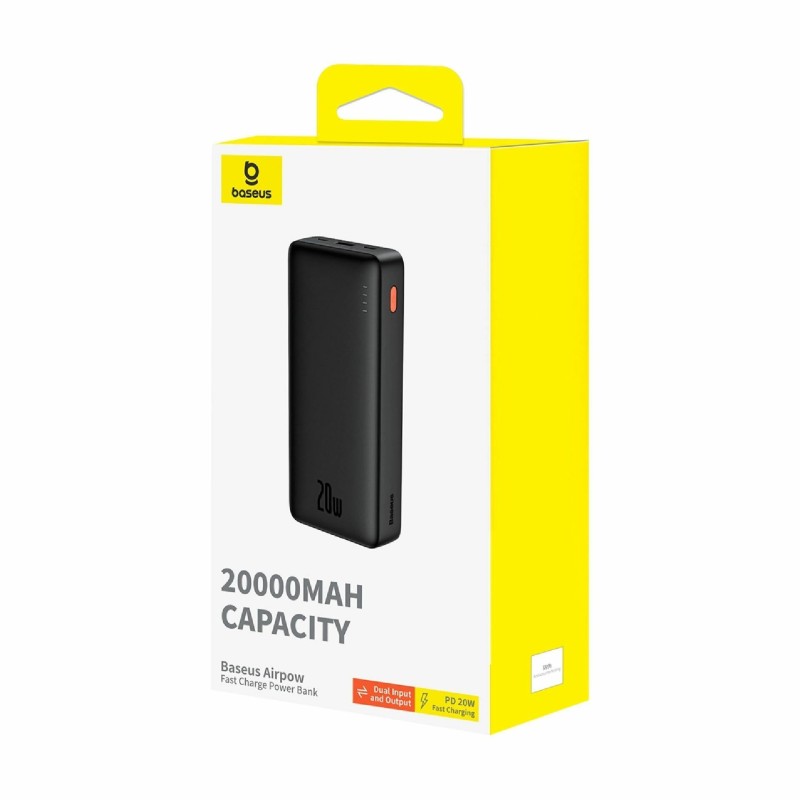 Prenosna baterija Powerbank Baseus 20.000mAh, 20W, črna, P10022804113-00