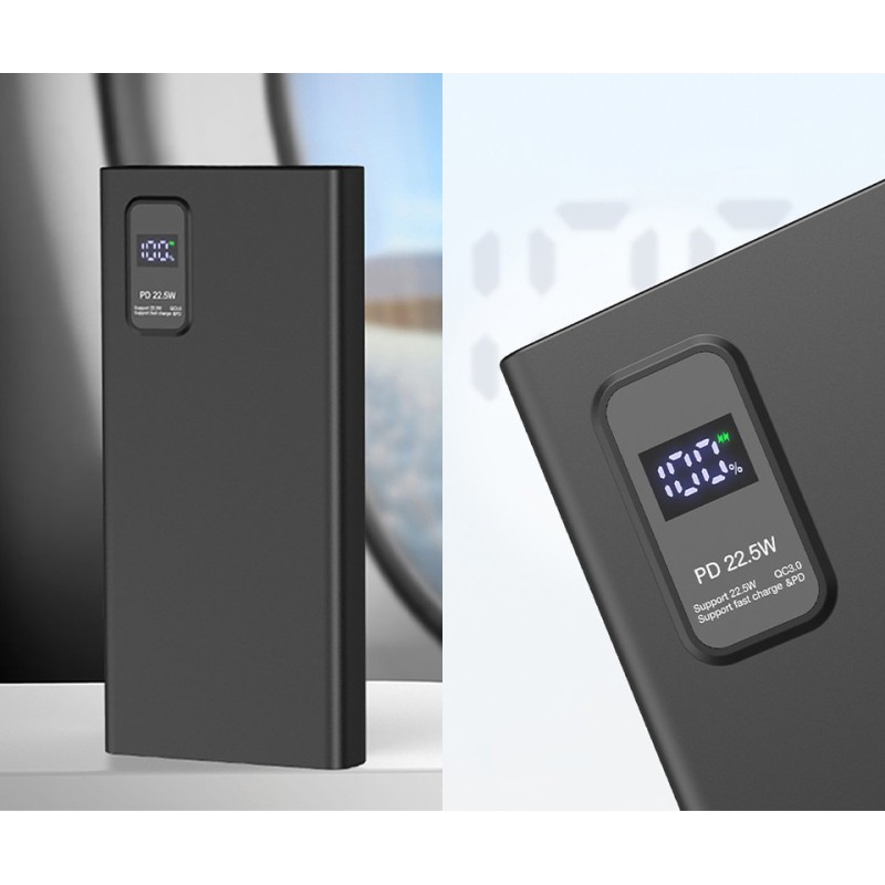 Prenosna baterija Powerbank Platinet PMPB10WQC726B, 10.000mAh