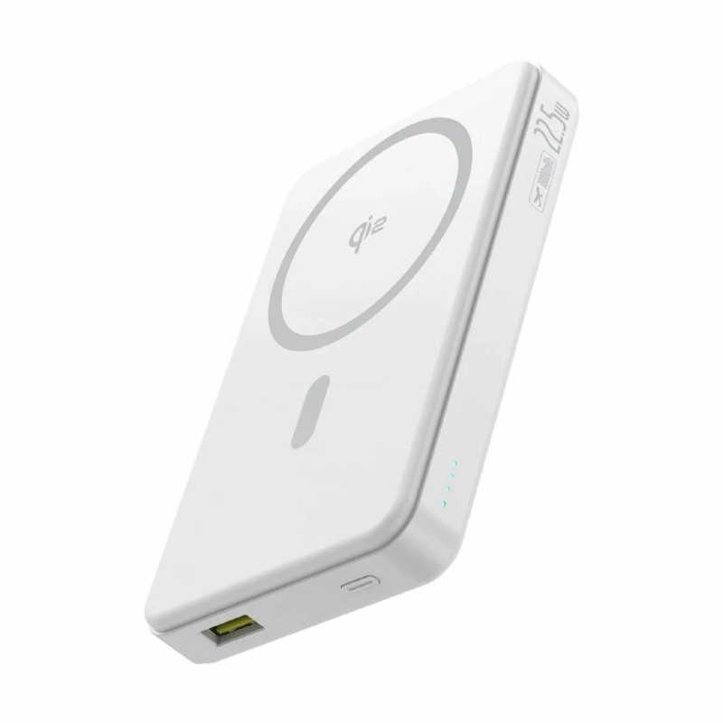 Prenosna baterija Powerbank Baseus Airpow2 Qi2 10.000mAh, magsafe, bela
