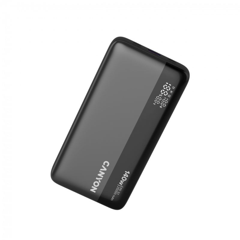 Prenosna baterija Powerbank CANYON PB-240, 25000mAh, siva