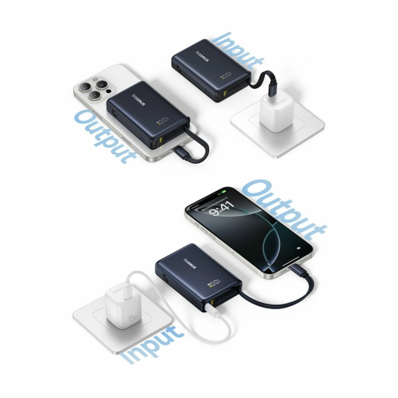 Prenosna baterija Powerbank Baseus PicoGo, 10.000mAh, črna