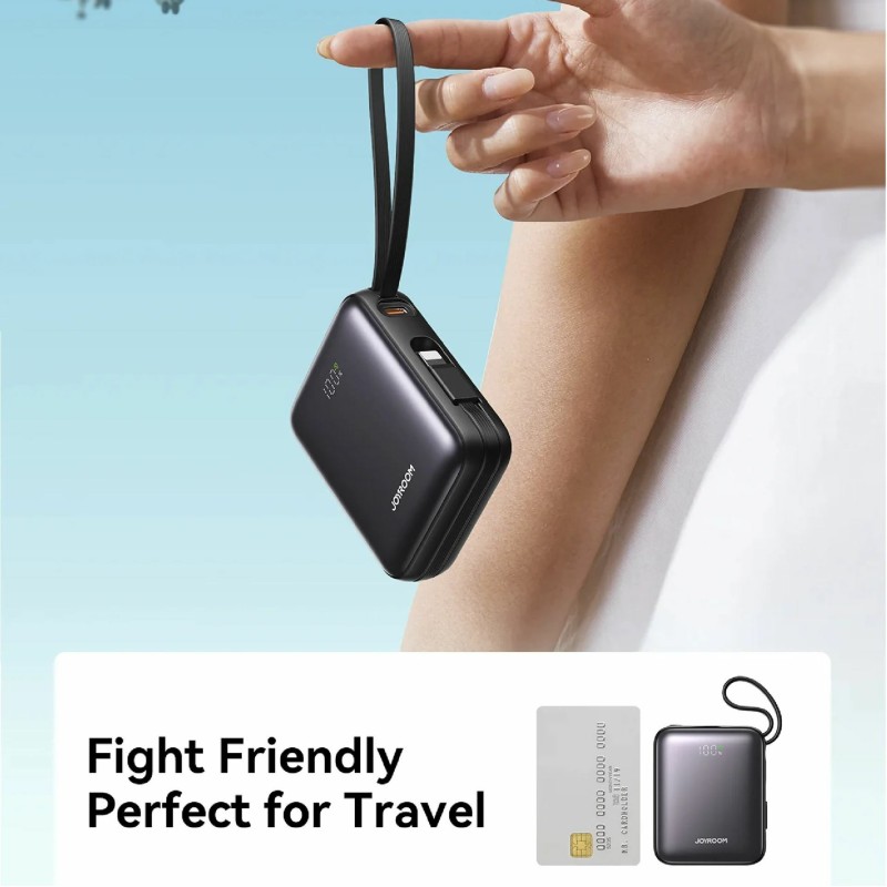 Prenosna baterija Powerbank Joyroom JR-PBF27, 10.000mAh, Lightning, črna
