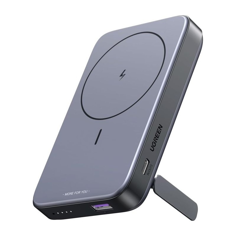 Prenosna baterija Ugreen magnetna z zložljivim stojalom 10.000mAh PD 20w