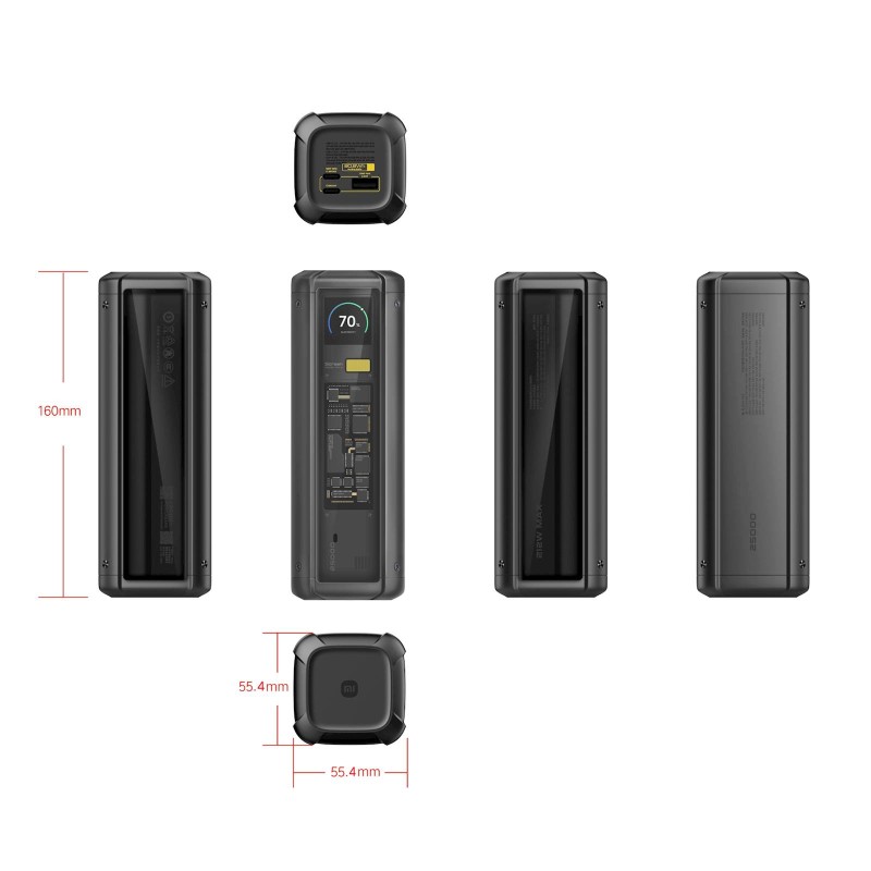 Prenosna baterija Powerbank Xiaomi 212W HyperCharge, 25000mAh