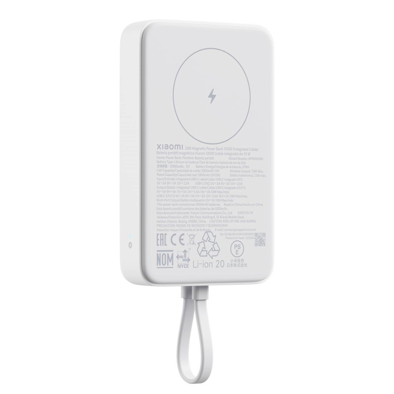Prenosna baterija Powerbank Xiaomi 33W, 10000mAh, bel