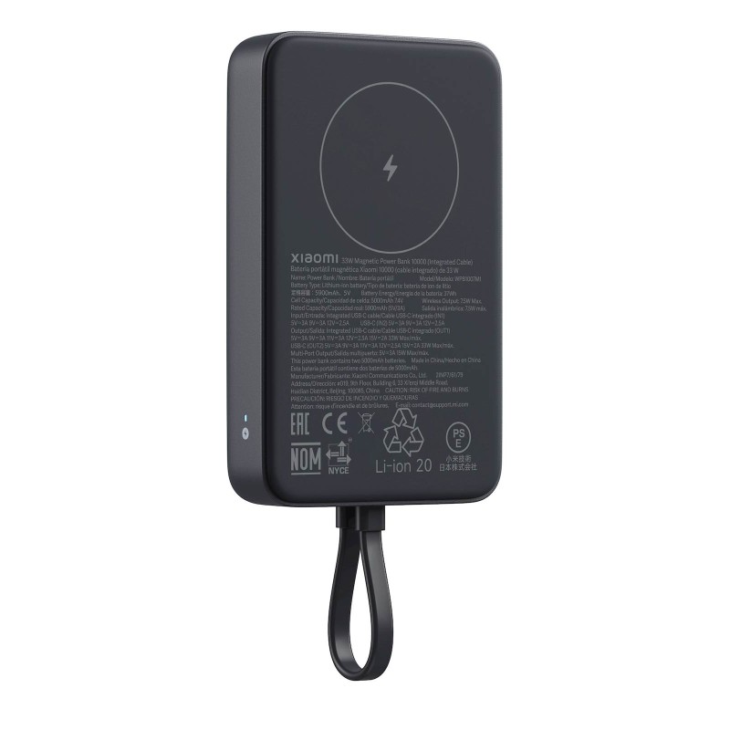 Prenosna baterija Powerbank Xiaomi 33W, 10000mAh, črn