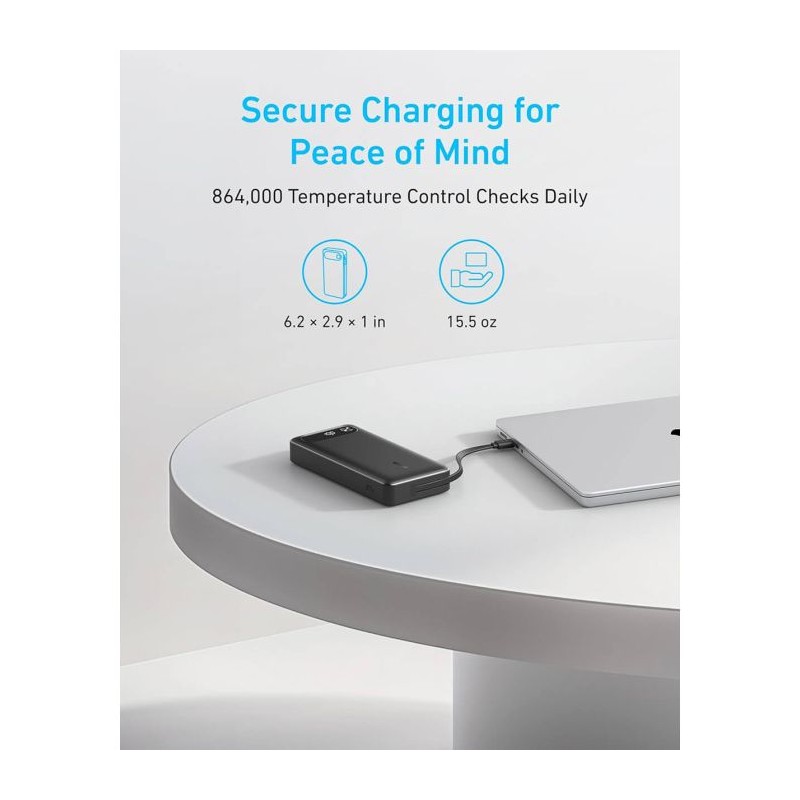 Prenosna baterija Powerbank Anker A1383H11, 20000 mAh, črna