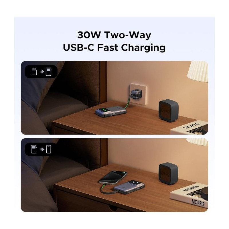 Prenosna baterija Powerbank Ugreen Uno, 10.000 mAh
