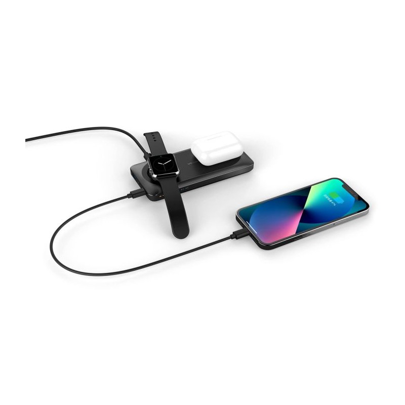 Prenosna baterija Powerbank VEGER 3v1 MagMulti, 10.000 mAh, črna